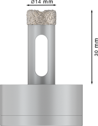 Fresa a tazza in ceramica Bosch PRO a secco 14x30mm X-Lock.