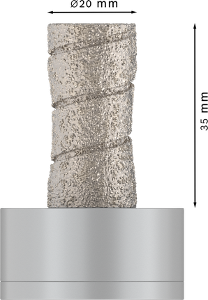 Fresa a secco in ceramica Bosch PRO 20x35 mm X-Lock.