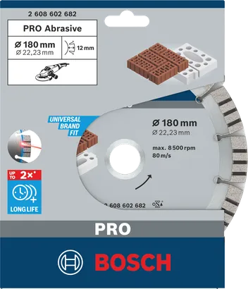 Disco abrasivo diamantato Bosch PRO 180×22,23 mm.