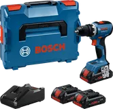 Set trapano avvitatore a batteria Bosch GSR 18V-65″.