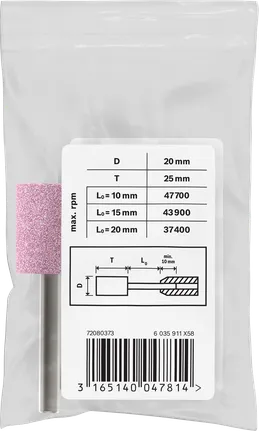 Punta montata Bosch PRO Steel 20×26 mm G60 cilindrica.