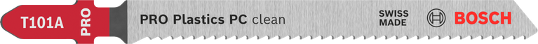 Lama per seghetto alternativo Bosch PRO Plastics PC clean T101A per tagli puliti della plastica.