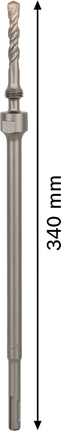 Adattatore Bosch PRO SDS plus da 340 mm per utensili M16.