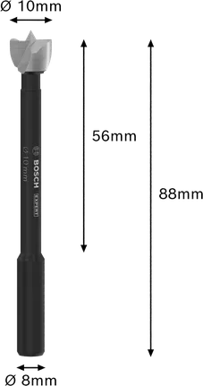 Punta Forstner Bosch EXPERT per legno diametro 10 mm.