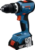 Trapano a percussione a batteria Bosch GSB 18V-65 con controllo del contraccolpo.