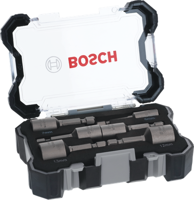 Set di 6 cacciaviti Bosch da 6-13 mm in valigetta.