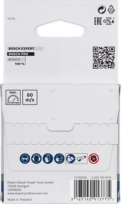 Disco abrasivo in acciaio inox Bosch PRO 76×4×10 mm.