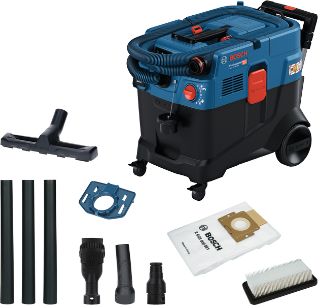 Aspiratore Bosch GAS 12-40 MA con accessori.