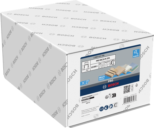 Scatola di punti metallici Bosch PRO MC16-N 32G da 32 mm.