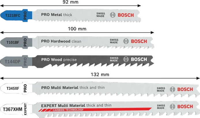 Set di lame per seghetto alternativo Bosch PRO Wood and Metal All-In-One.