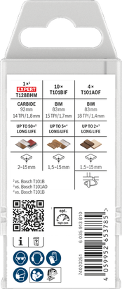 Bosch PRO Set di laminatoi 15 pezzi.