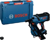 Chiodatrice pneumatica a batteria Bosch EXNH18V-90MD con custodia.