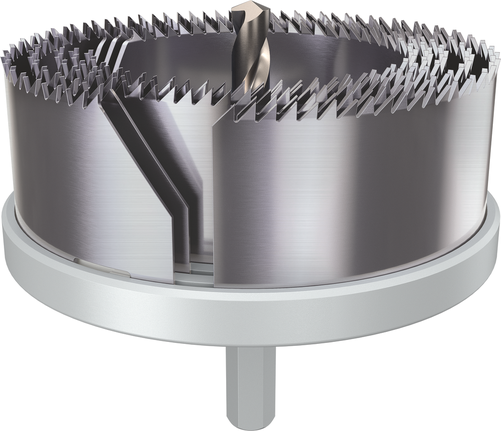 Set di seghe a tazza con albero per legno e cartongesso Bosch da 68-100 mm.