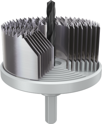 Set di seghe a tazza con albero per legno e cartongesso Bosch , 25-68 mm.