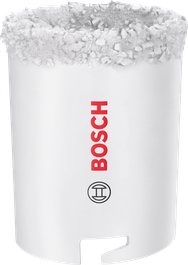 Sega a tazza Bosch per mattoni e piastrelle morbide, diametro 53 mm.