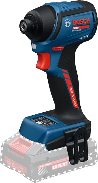 Avvitatore a impulsi a batteria Bosch EXDR18V-230 con batteria da 4 Ah.