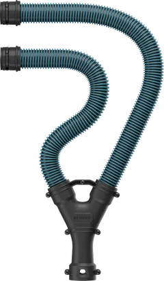 Set di raccordi antipolvere Bosch PRO Y-Hose per seghe da tavolo.