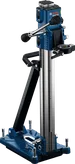 Supporto per carotatrice diamantata Bosch GCR 180 II per forature stabili.