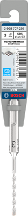 Punta per trapano a percussione Bosch SDS plus-5X 3×50×100 mm.