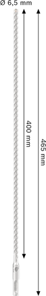 Punta per trapano a percussione Bosch PRO SDS plus-5X 6,5x400x465 mm.