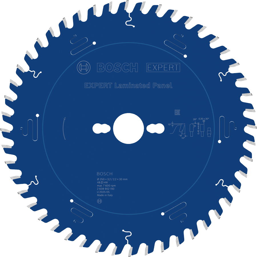 Lama per sega circolare Bosch EXPERT Laminated Panel T48.