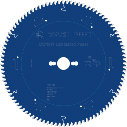Lama per sega circolare Bosch EXPERT per pannelli laminati 96T.