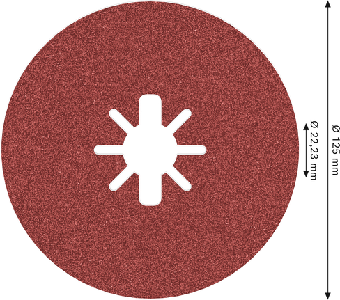 Disco in fibra Bosch PRO R780 X-Lock 125 mm G80.
