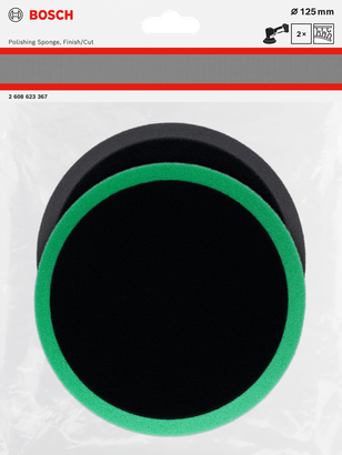 Set di spugne lucidanti Bosch da 125 mm.
