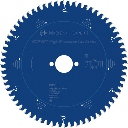 Lama per sega circolare ad alta pressione Bosch EXPERT da 216 mm.