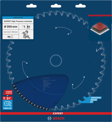 Lama per sega circolare Bosch EXPERT High Pressure Laminate 305 mm.