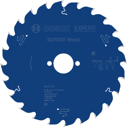 Lama per sega circolare Bosch EXPERT Wood 190 mm T24.