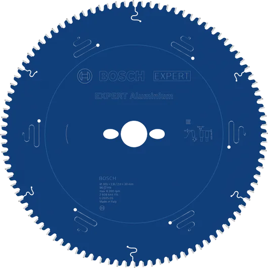 Lama per sega circolare in alluminio Bosch EXPERT, 96 denti.