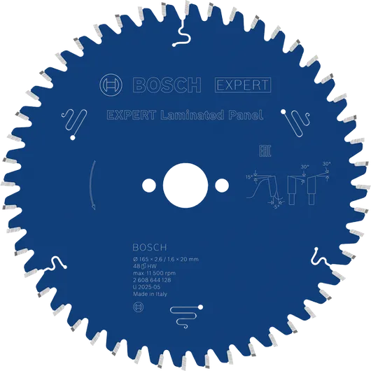 Lama per sega circolare Bosch EXPERT Laminated Panel, 48 denti.