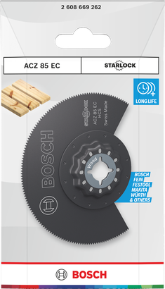 Lama per taglio legno Bosch Starlock da 85 mm.
