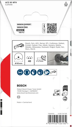 Lama da taglio per materiali minerali Bosch da 85 mm.