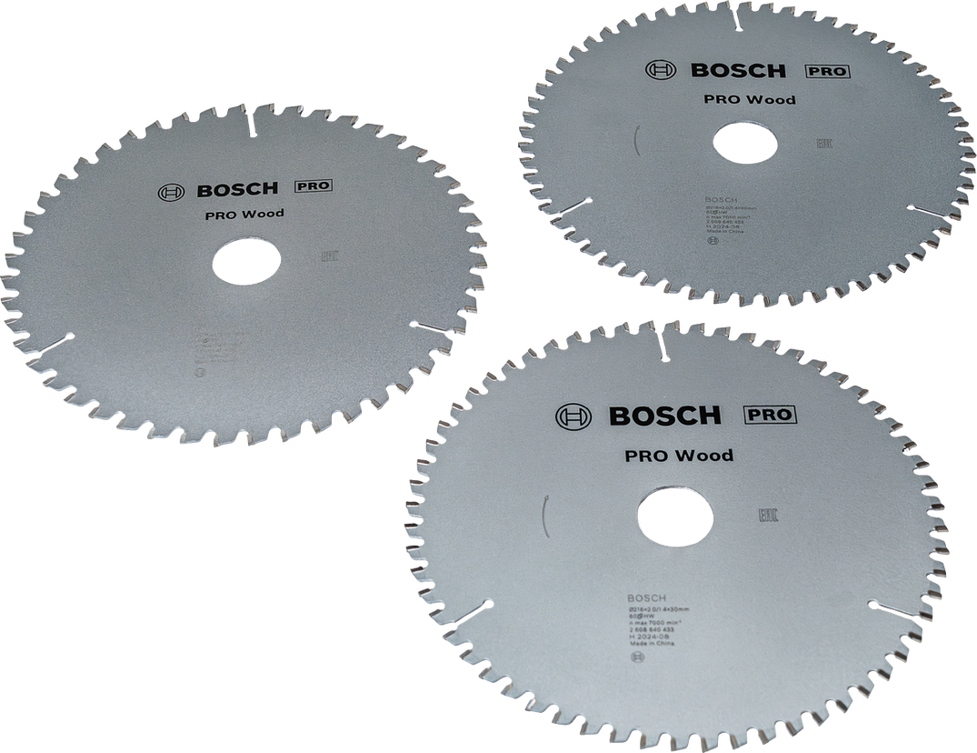 Lama per sega circolare Bosch PRO Wood da 216 mm, confezione da 3.