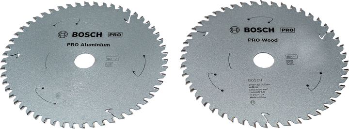 Lama per sega circolare Bosch PRO per legno e alluminio da 165 mm, confezione da 2.