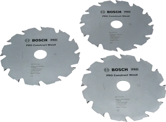 Lama per sega circolare Bosch PRO Construct Wood da 190 mm, confezione da 3.