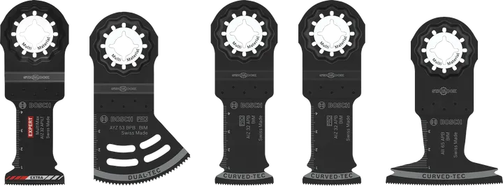 Set da elettricista e cartongesso Bosch da 5 pezzi per il taglio multiutensile.
