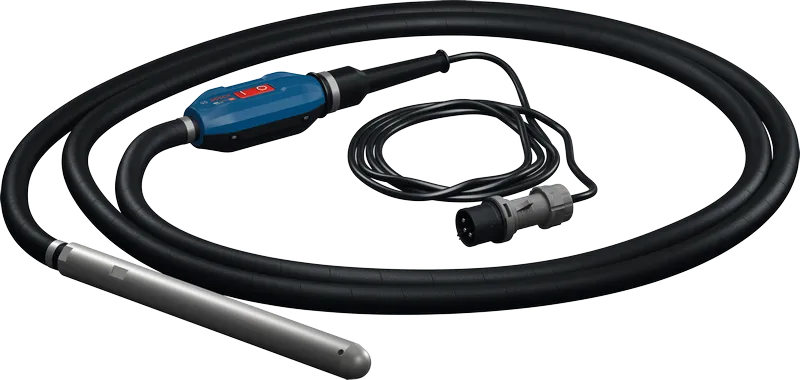 Vibratore per calcestruzzo Bosch GDI38-500 con cavo di alimentazione collegato.