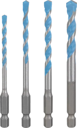 Set di punte da trapano Bosch EXPERT HEX-9 per costruzioni multiple.