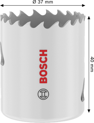 Sega a tazza filettata Bosch Multi Material 37x40 mm.