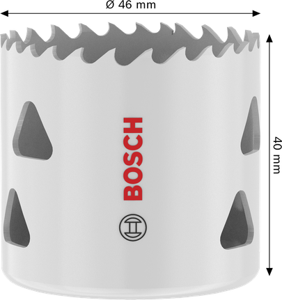 Sega a tazza filettata multimateriale Bosch 46x40 mm.