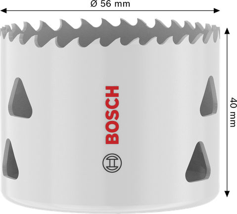Sega a tazza filettata multimateriale Bosch 56 x 40 mm.