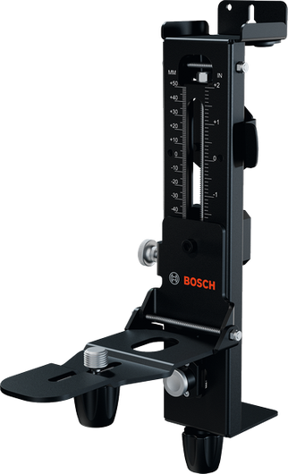 Supporto da parete Bosch WM5 per un posizionamento preciso degli utensili.