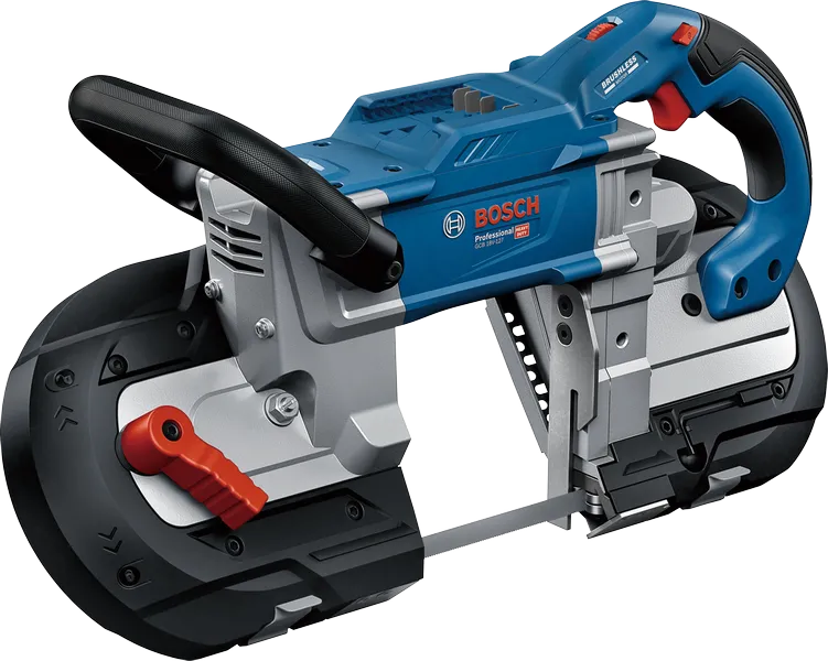 Sega a nastro a batteria Bosch GCB 18V-127 per tagli precisi.