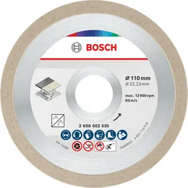 Disco da taglio ceramico Bosch da 110 mm per piastrelle.