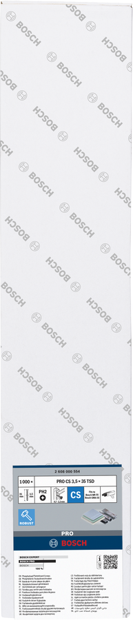 Punta di perforazione a filettatura fine PRO CS 3.9