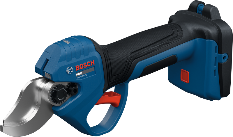 Potatore a batteria Bosch GGP18V-32 con impugnatura ergonomica.