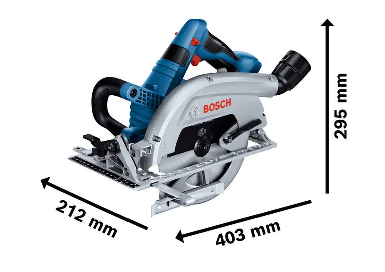 Sega circolare a batteria Bosch GKS 18V-70 L, profondità di taglio 70 mm.
